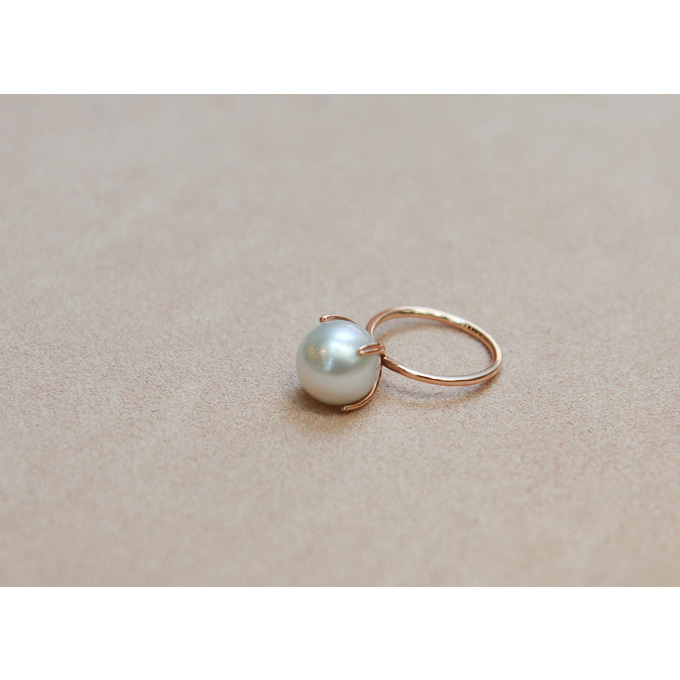 [Purple LABEL #20] 14K Simple Southsea Pearl Ring